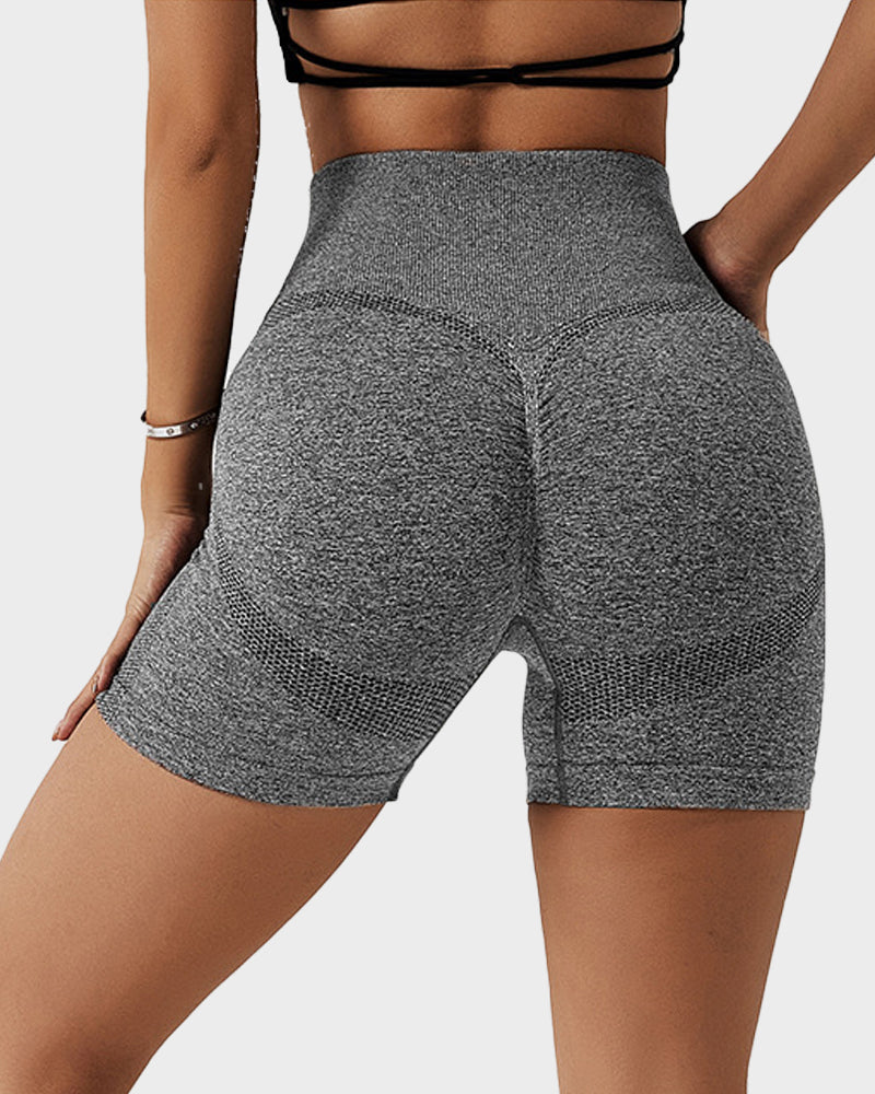 Short de fitness respirant en tricot sans coutures pour soulever les fesses