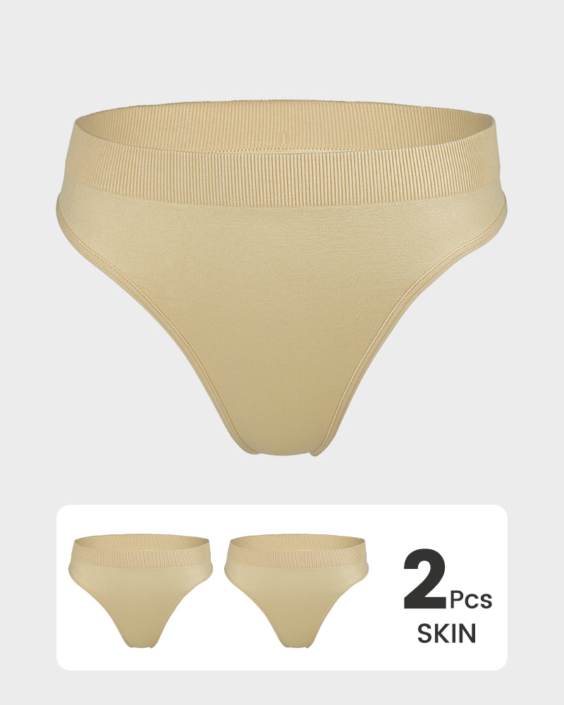 Culotte tanga confortable sans coutures (lot de 2) 