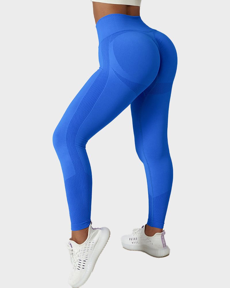 Leggings de fitness respirants en tricot sans couture pour soulever les fesses