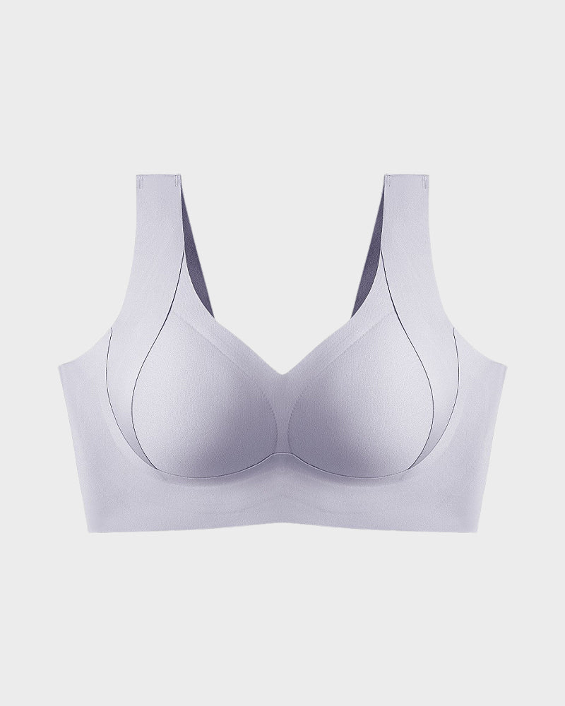 Enhanced w Support Adjustment Comfort Bra-Grey