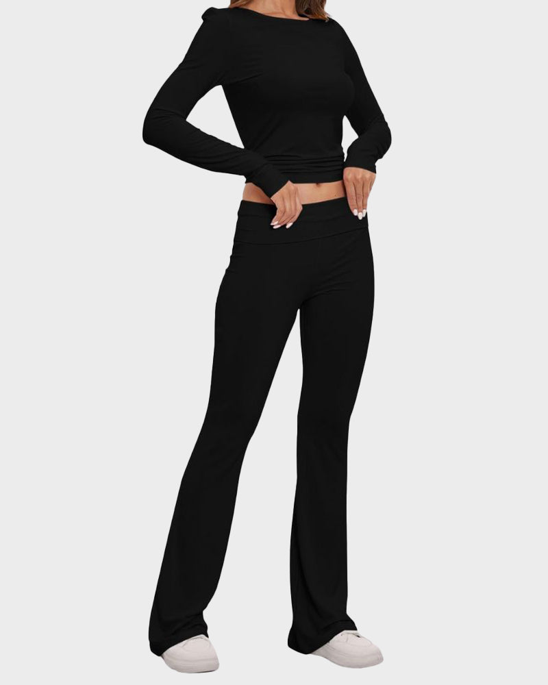 SheShape®Long Sleeve Cotton Jersey Lounge Set