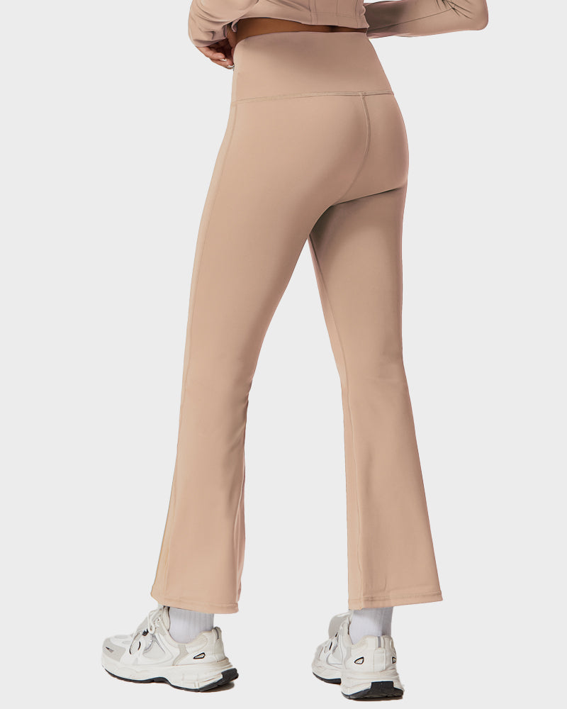 V-Cross Waist Active Flare Pants