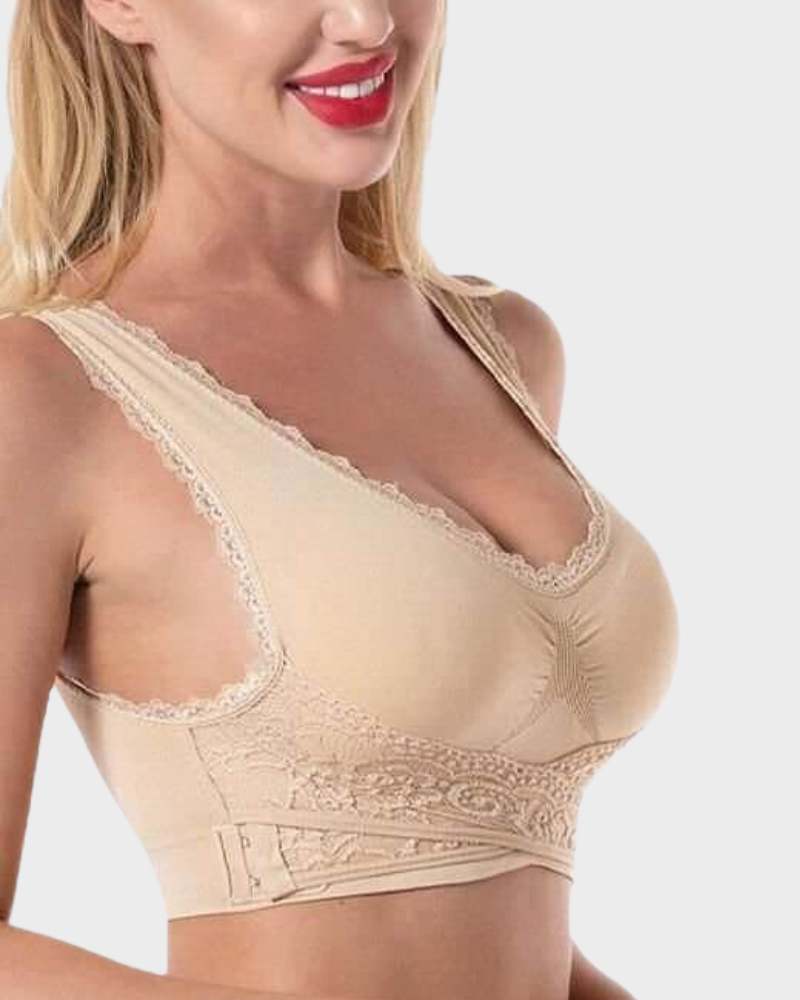 Soutien-gorge push-up en dentelle respirante et confortable SheCurve®