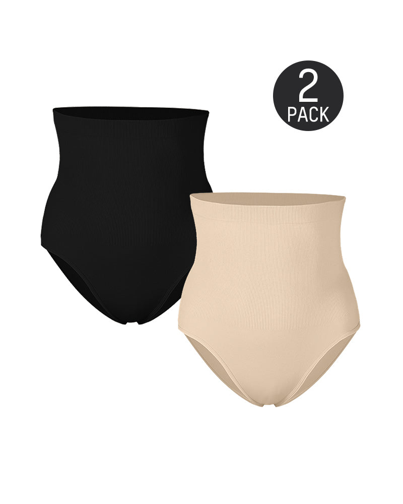 Culotte gainante taille haute (lot de 2) 