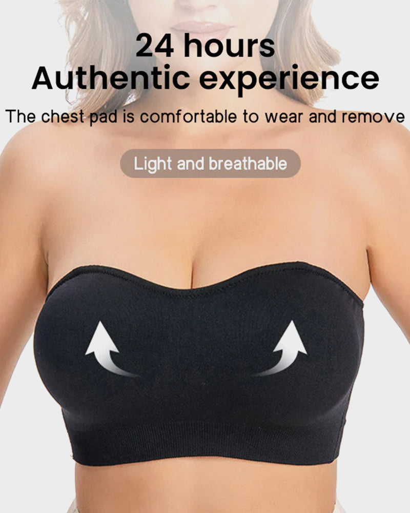 Non-Slip Bandeau Seamless Wireless Strapless Bra