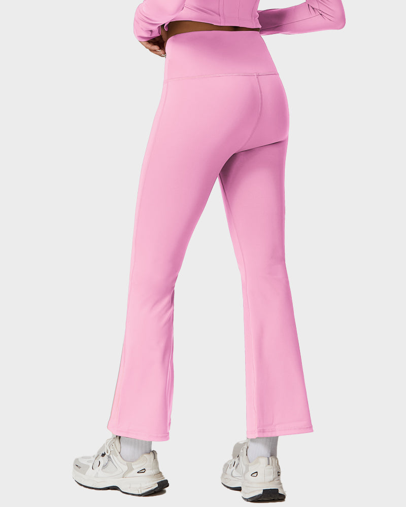 V-Cross Waist Active Flare Pants