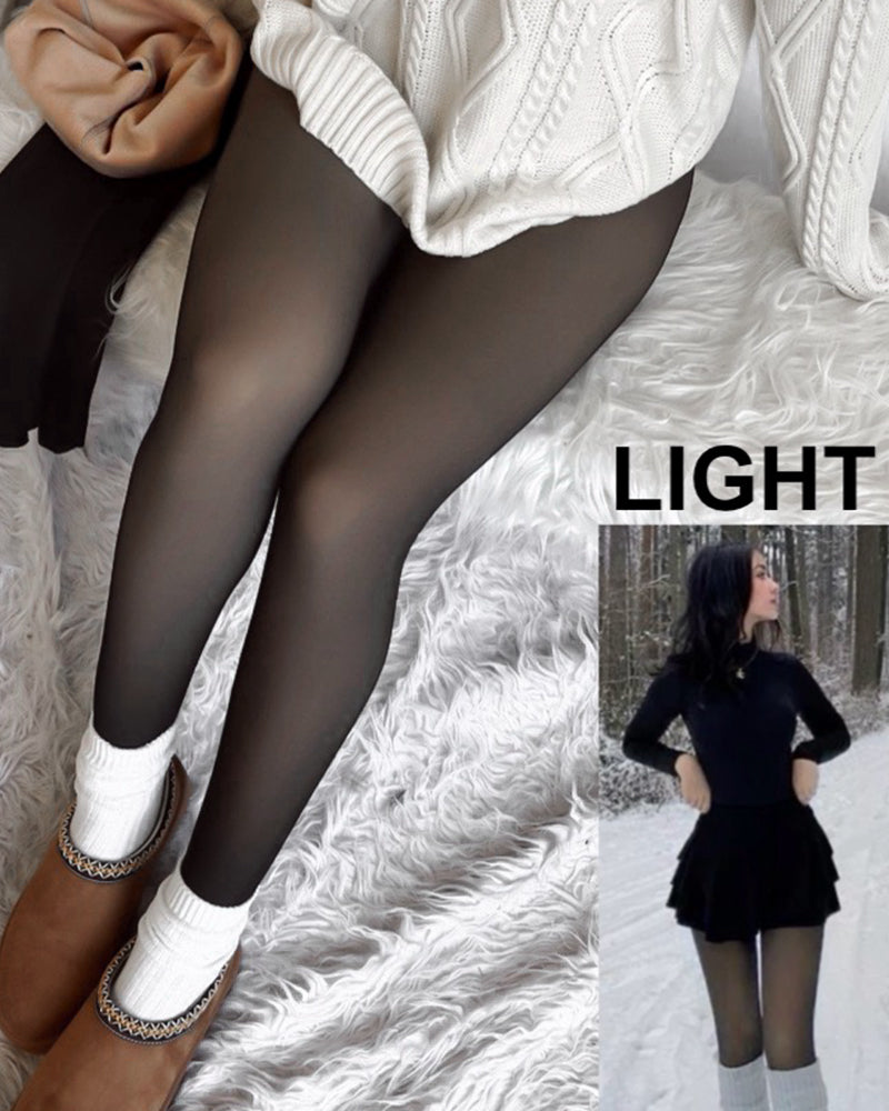 SheShape® Translucent Fleece Lined Tights