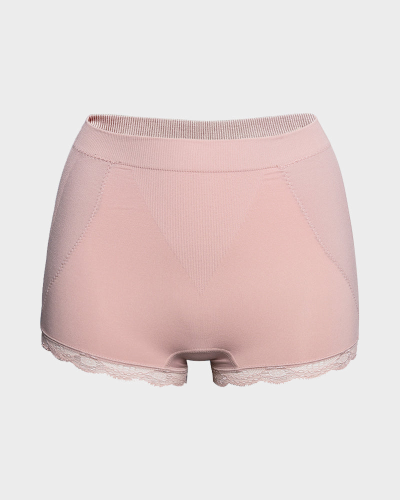 Lace Trim Butt Lifting Shorts Shapewear