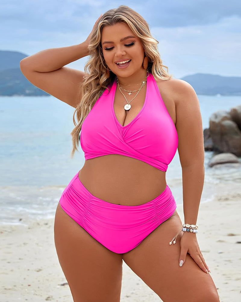 Maillots de bain gainants Shecurve® Ensembles de bikini taille haute modestes 