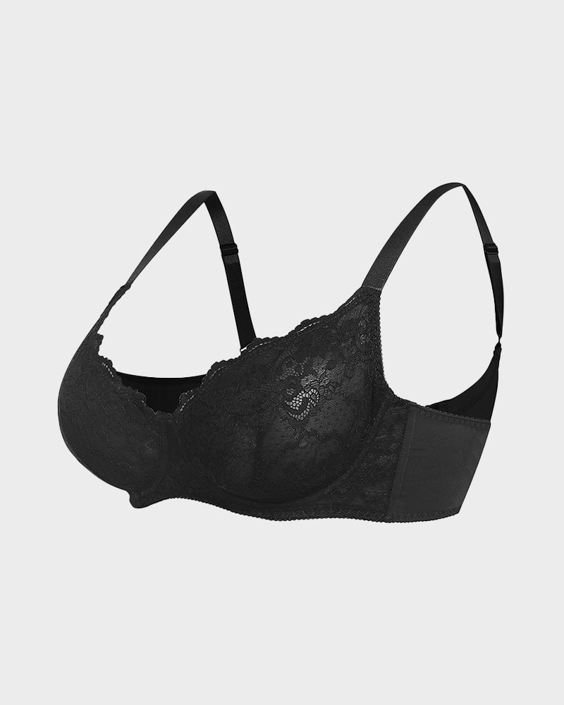 Lace Plunge Push-Up Bra