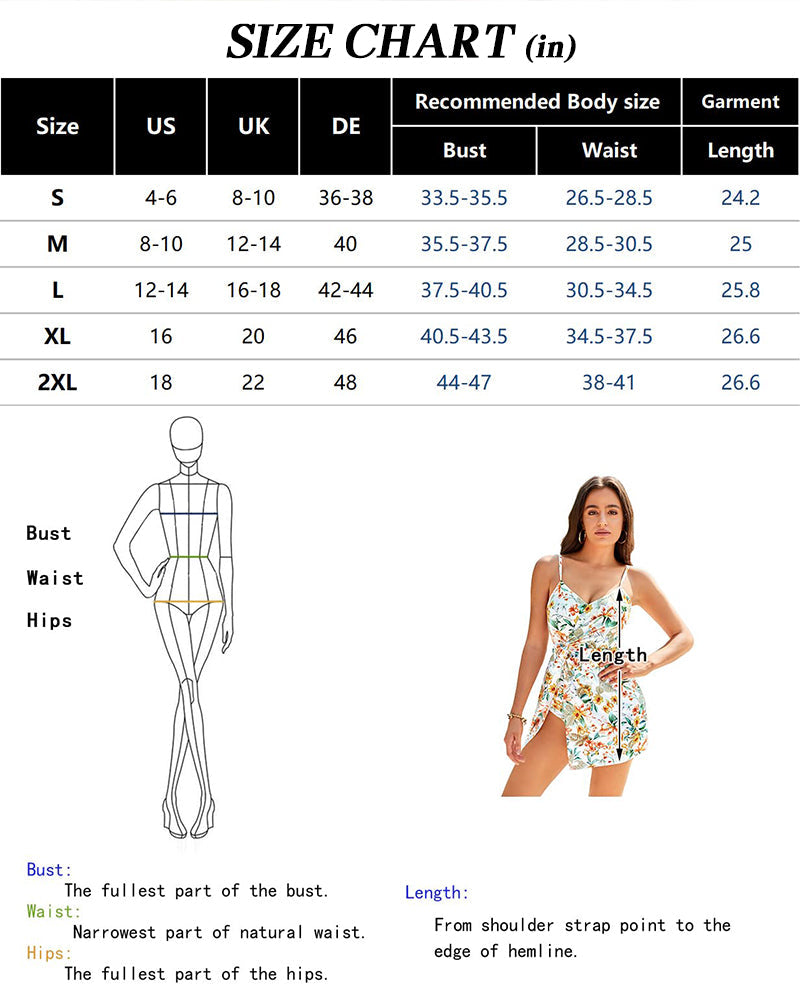 Traje de baño con falda y nudo torcido con escote en V y control de abdomen de SheCurve®