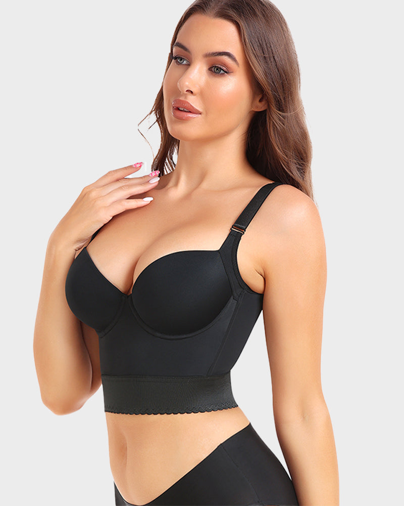 Built-In Shapewear Longline Push-Up Bra