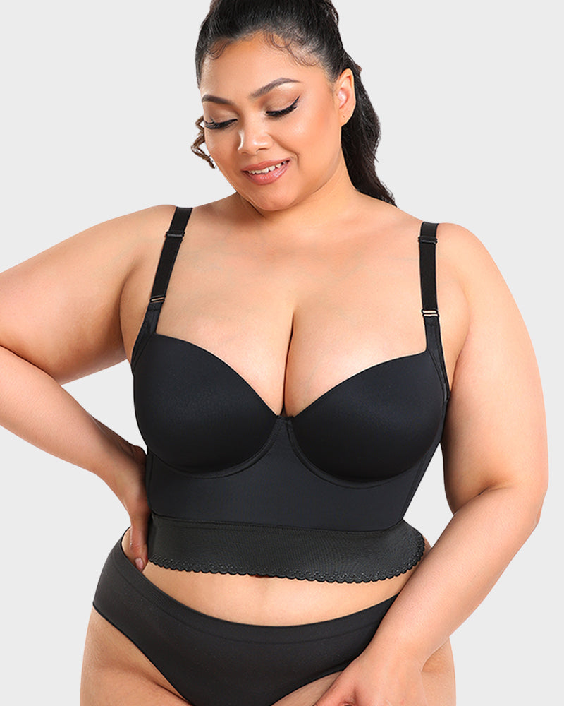 Built-In Shapewear Longline Push-Up Bra