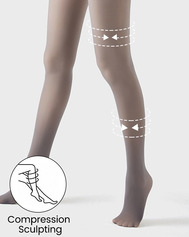 Collants sculptants taille haute doublés en polaire