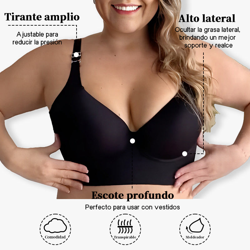 Soutien-gorge lissant à couverture intégrale SheCurve® - Noir