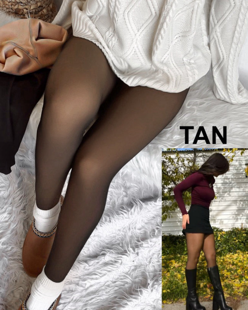 SheShape® Translucent Fleece Lined Tights