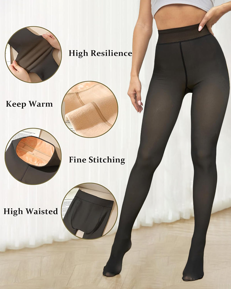 SheShape® Translucent Fleece Lined Tights