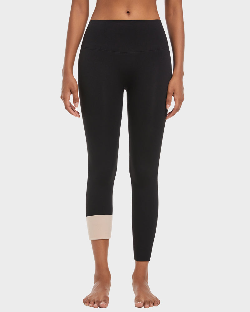 Legging taille haute avec doublure en polaire légère pour rehausser les fesses 