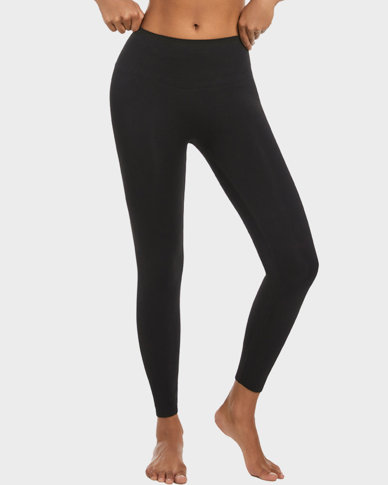 Legging taille haute avec doublure en polaire légère pour rehausser les fesses 