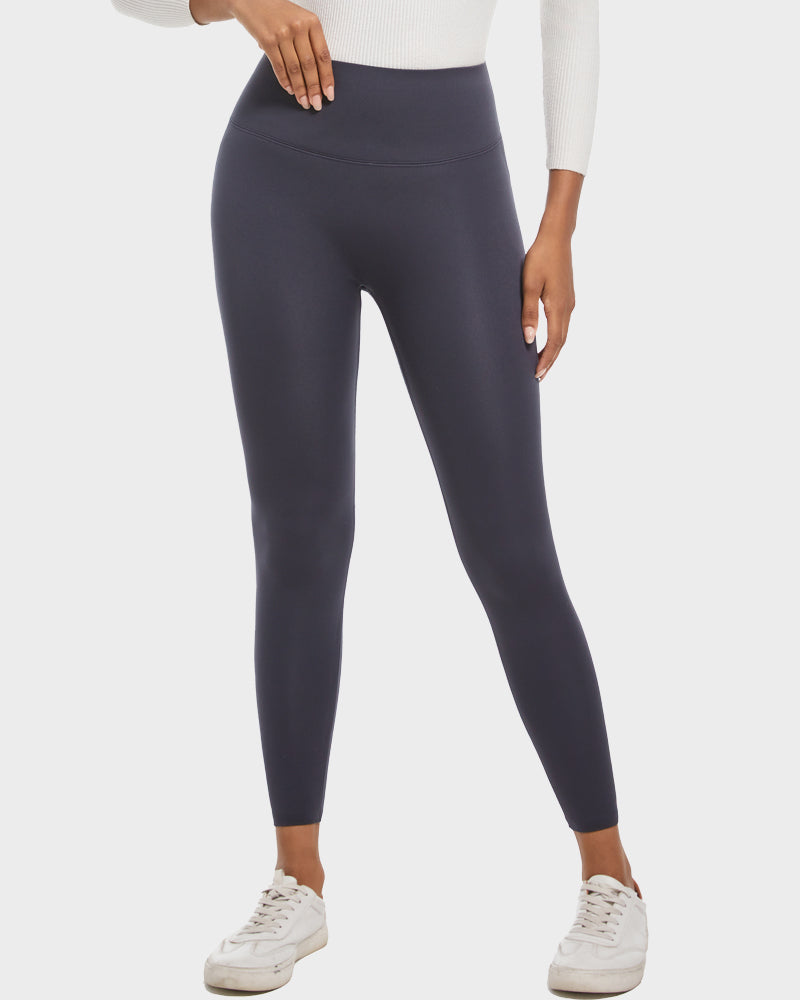 Leggings con cintura alta y realce de glúteos con forro polar sherpa 