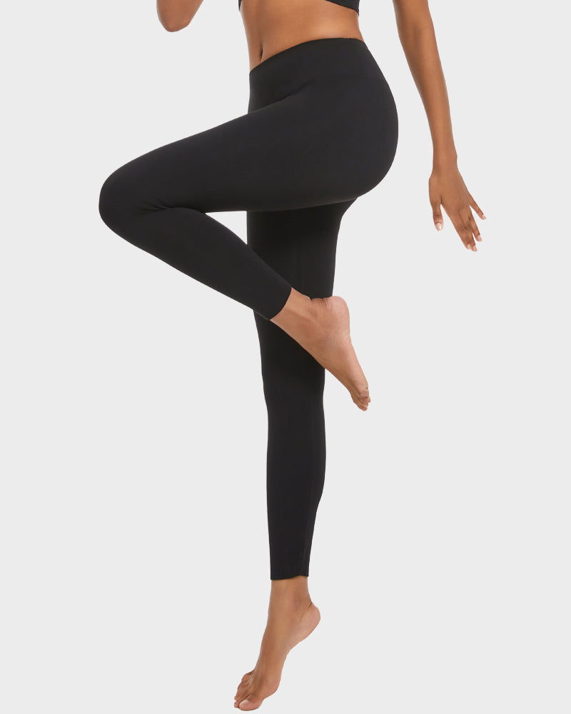 Legging taille haute avec doublure en polaire légère pour rehausser les fesses 