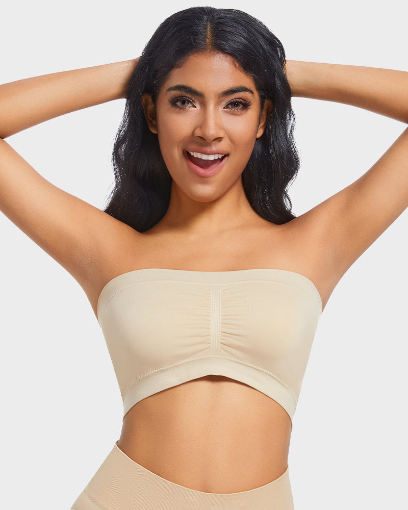 Soutien-gorge bandeau sans bretelles non rembourré et confortable sans coutures 