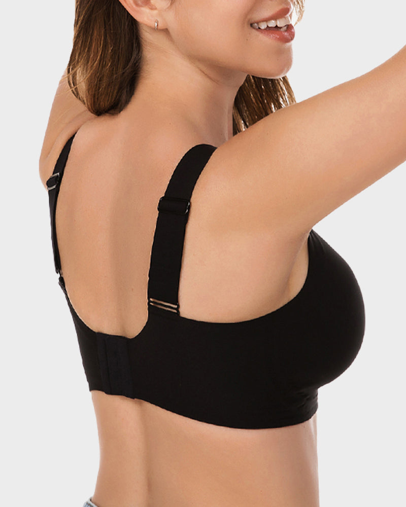 Soutien-gorge moulant à devant en maille