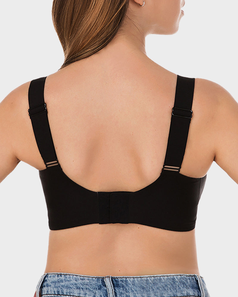 Soutien-gorge moulant à devant en maille