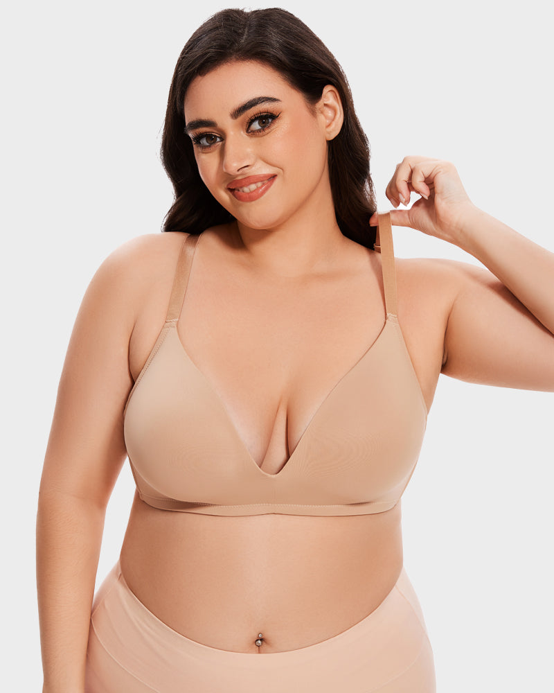 Soutien-gorge moulé sans armatures en une seule pièce sans couture