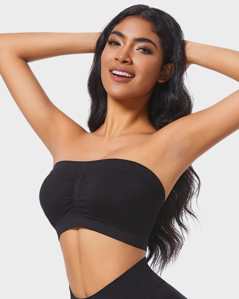 Soutien-gorge bandeau sans bretelles non rembourré et confortable sans coutures 