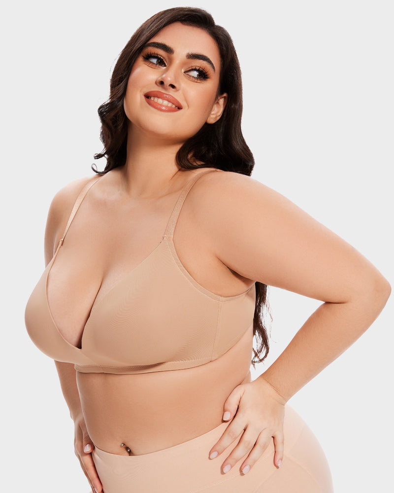 Soutien-gorge moulé sans armatures en une seule pièce sans couture