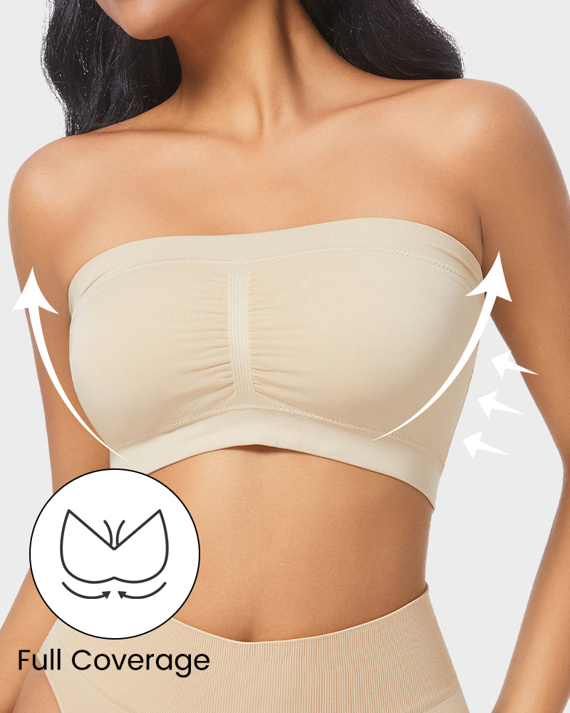 Soutien-gorge bandeau sans bretelles non rembourré et confortable sans coutures 