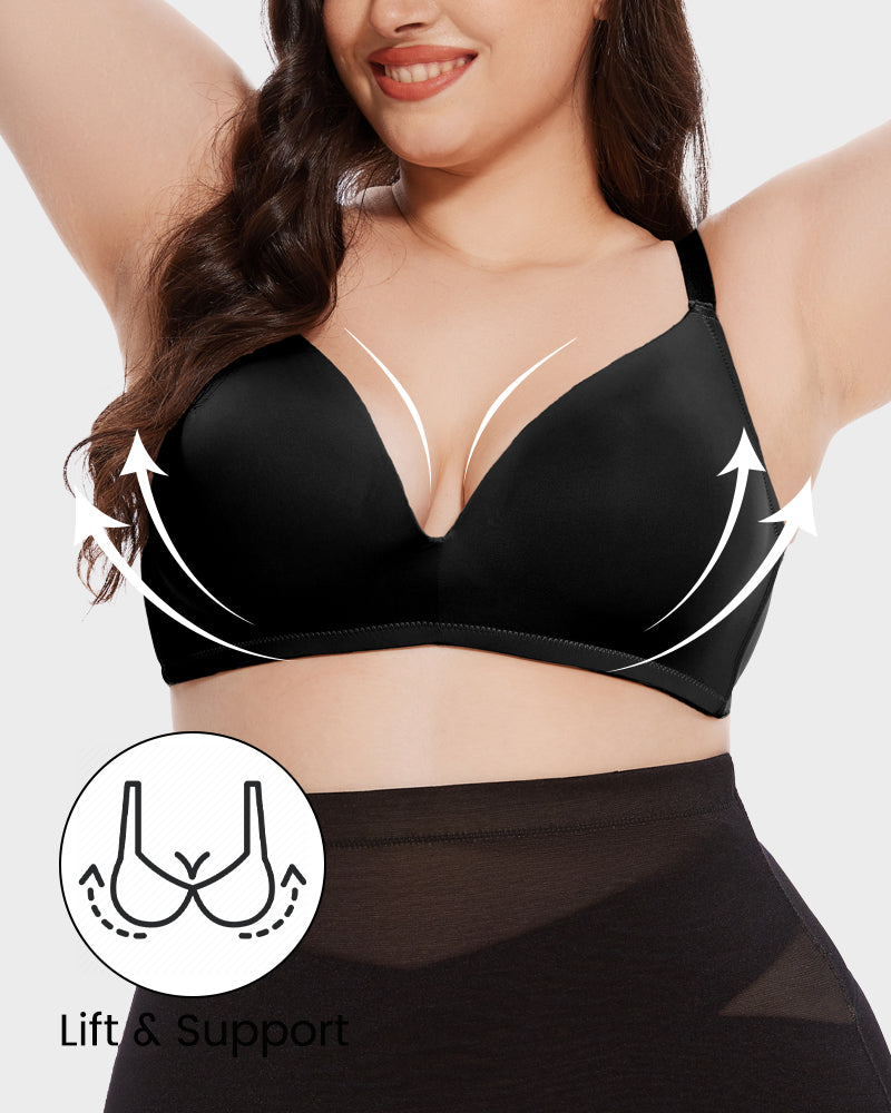 Soutien-gorge moulé sans armatures en une seule pièce sans couture