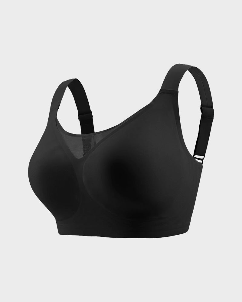 Soutien-gorge moulant à devant en maille