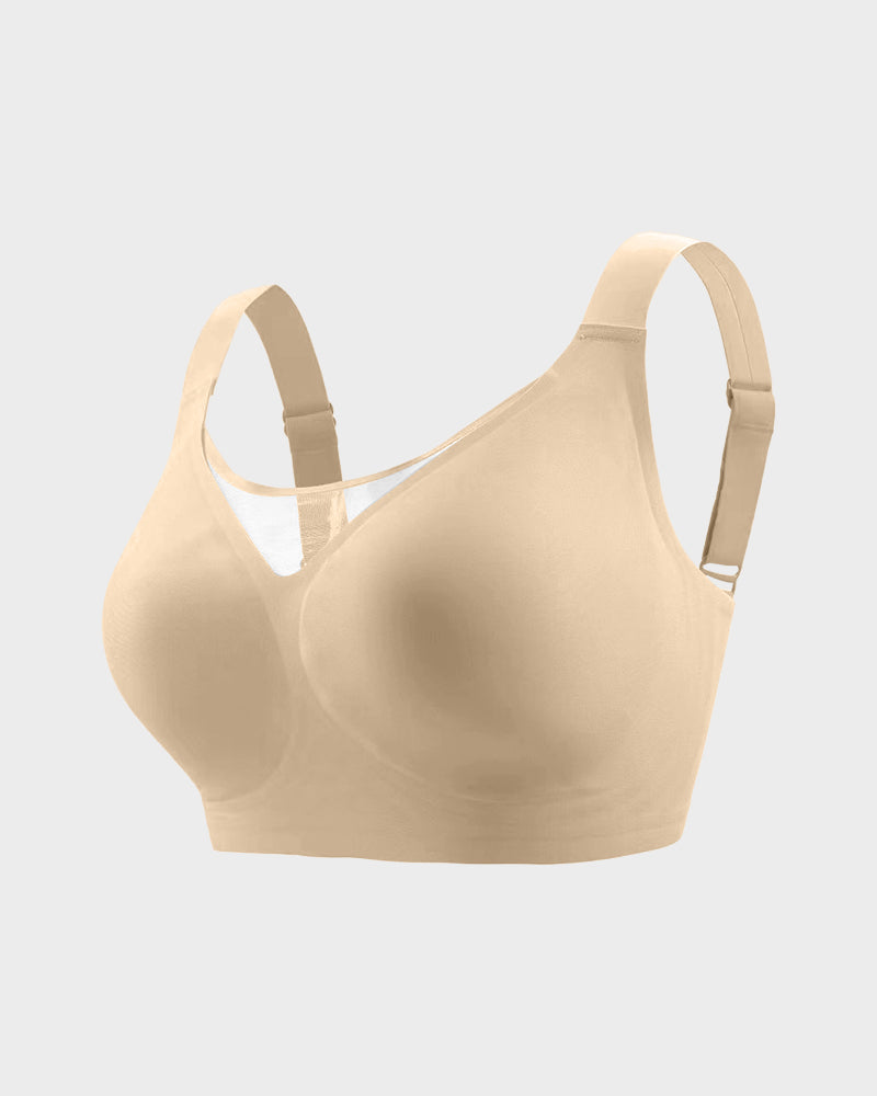 Soutien-gorge moulant à devant en maille