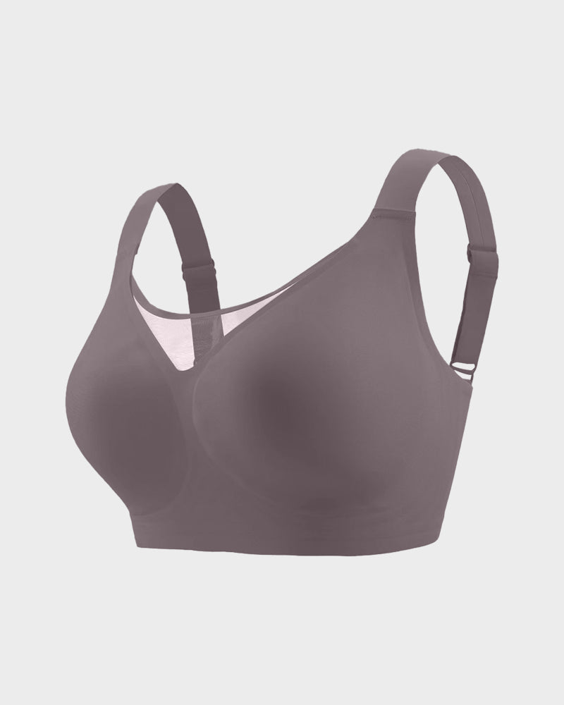 Soutien-gorge moulant à devant en maille