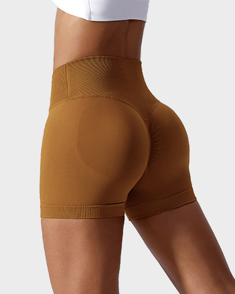 V-Cross Waist Butt Lifting Fitness Shorts