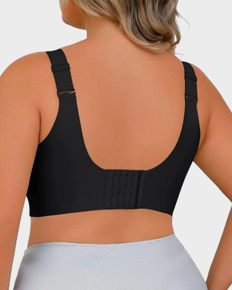 SheShape®-Daily Comfort Wireless Shaper Bra-Black