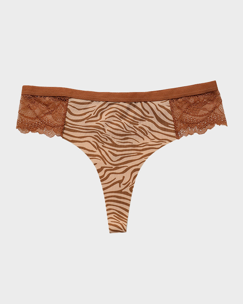 Culotte string en dentelle confortable sans coutures SheCurve®