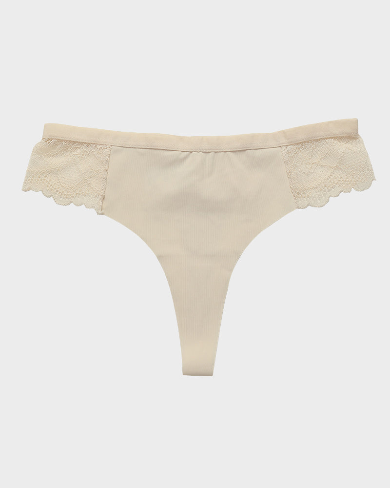 Culotte string en dentelle confortable sans coutures SheCurve®