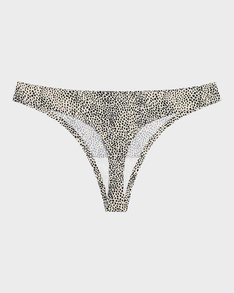 Culotte string taille basse sans coutures à imprimé animalier SheCurve®