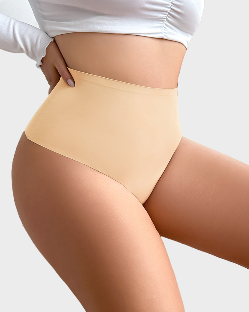 Seamless High-Rise Tummy Control Shaping Thong Panty