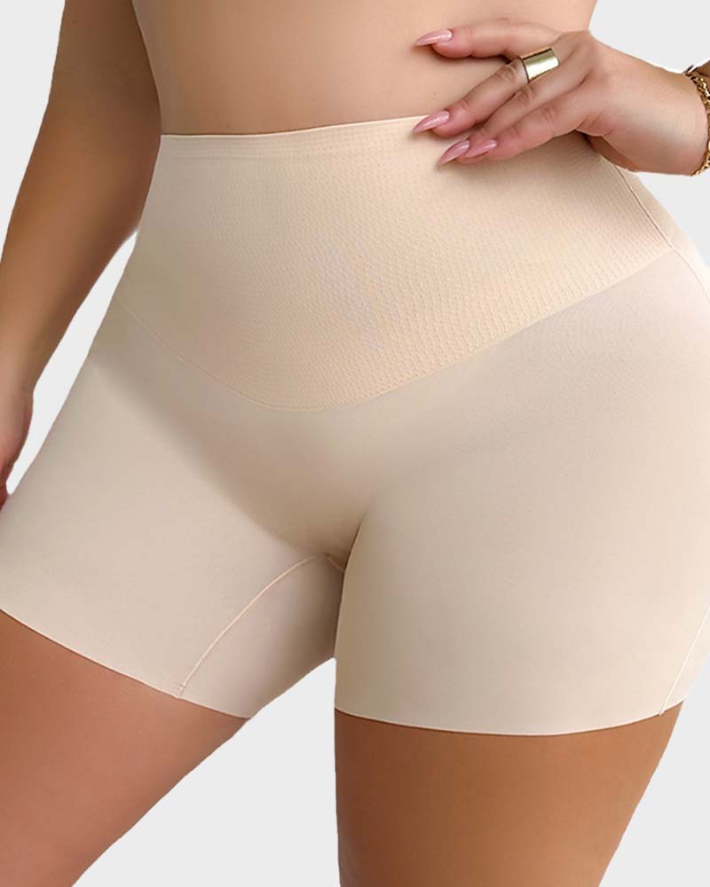 Seamless Mid-Rise Tummy Control Shaping Shorts