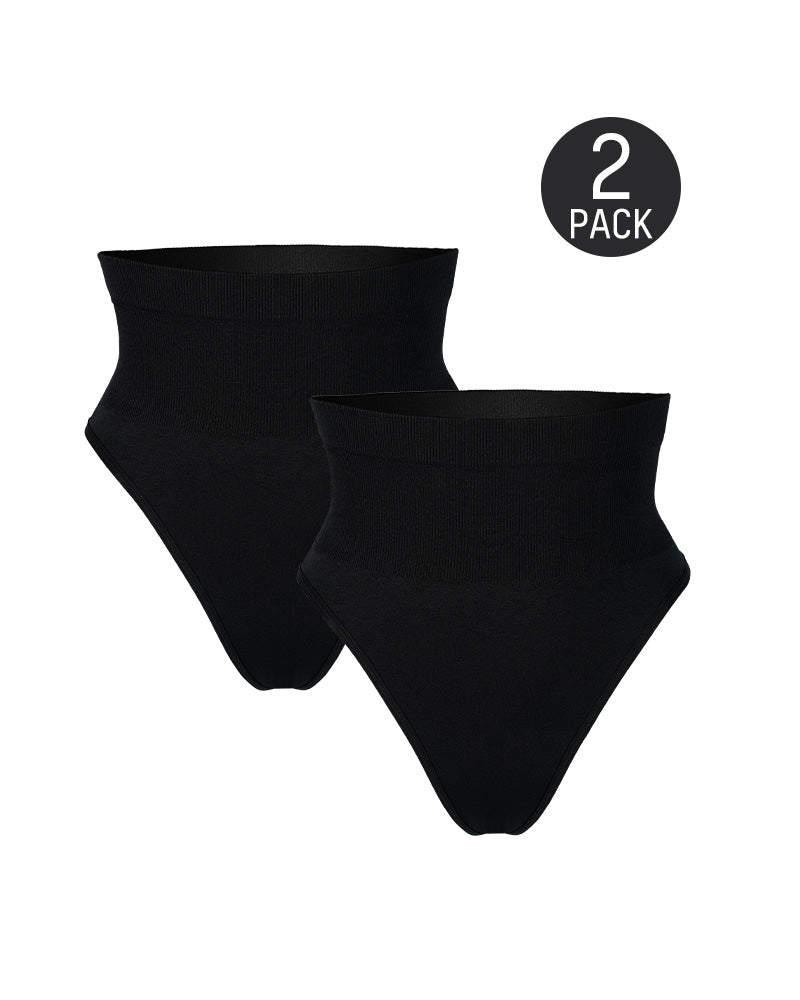 Culotte taille moyenne gainante pour le ventre (lot de 2) 