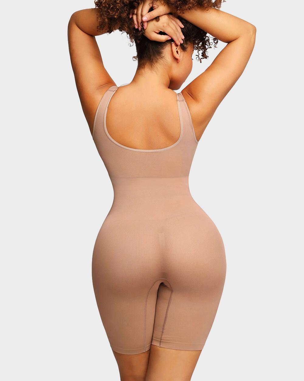 SheShape® Seamless Sculpting Mid Thigh Bodysuit Shaper