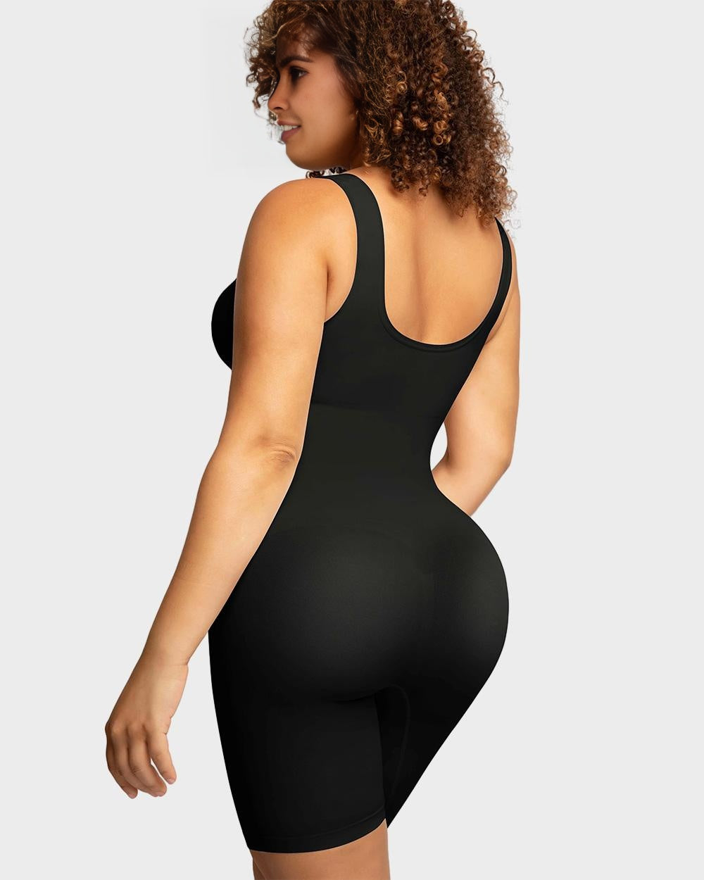 SheShape® Seamless Sculpting Mid Thigh Bodysuit Shaper