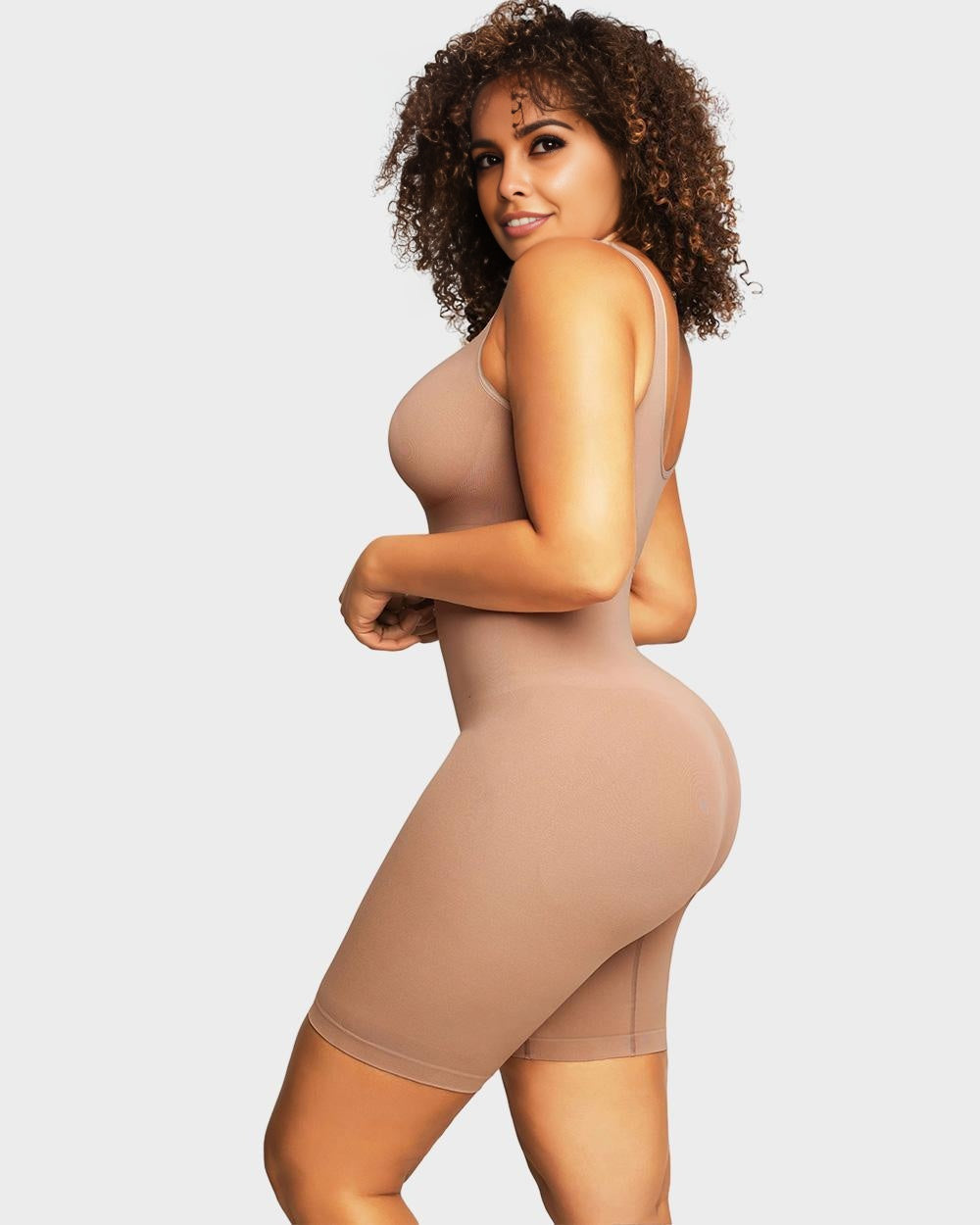 SheShape® Seamless Sculpting Mid Thigh Bodysuit Shaper