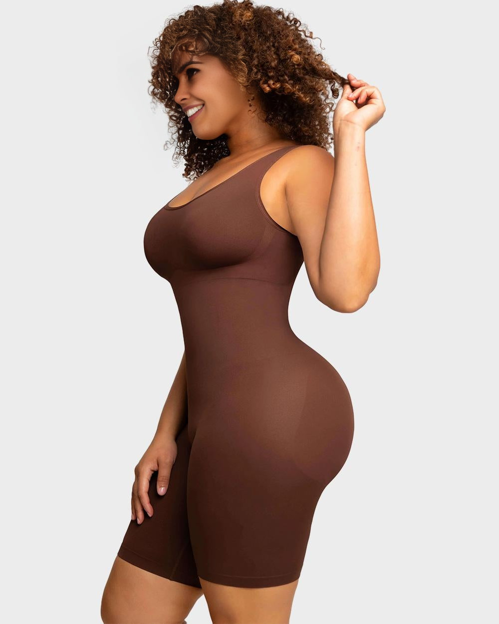 Seamless Sculpting Mid Thigh Bodysuit