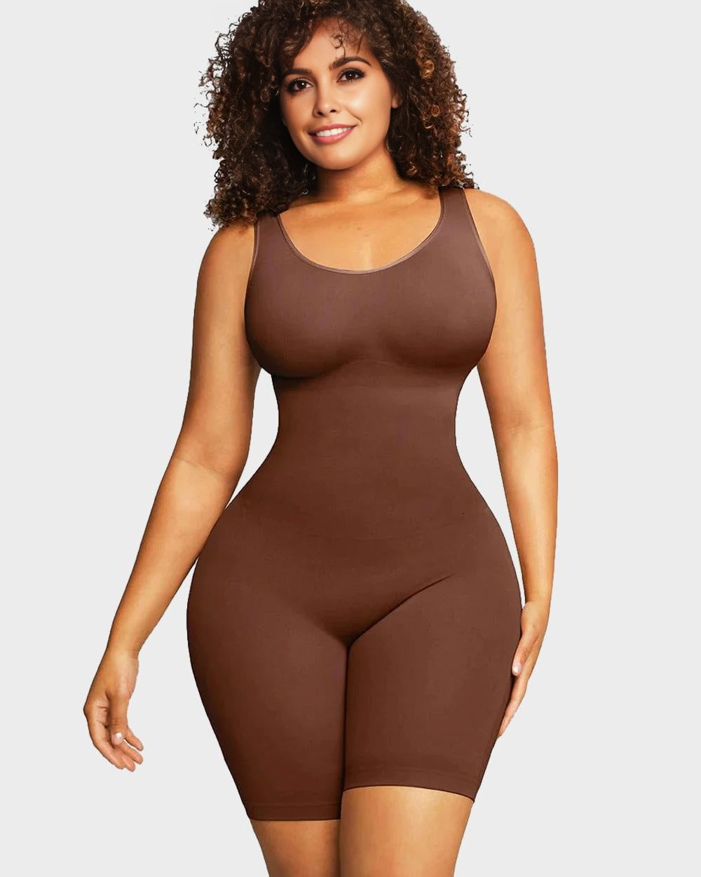 SheShape® Seamless Sculpting Mid Thigh Bodysuit Shaper