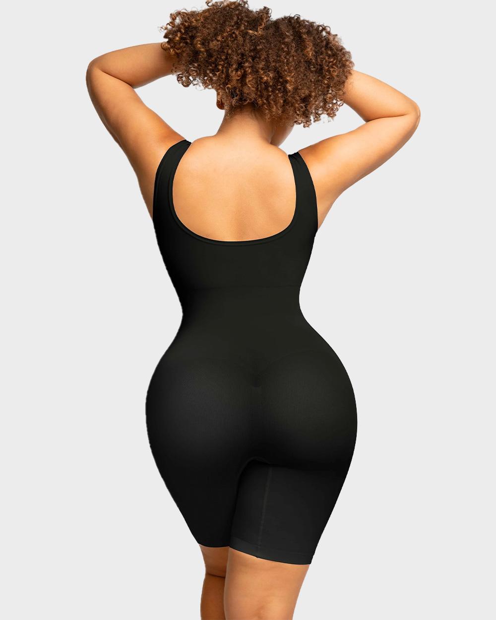 SheShape® Seamless Sculpting Mid Thigh Bodysuit Shaper